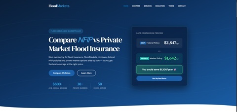 Flood insurance coverage for homes and businesses